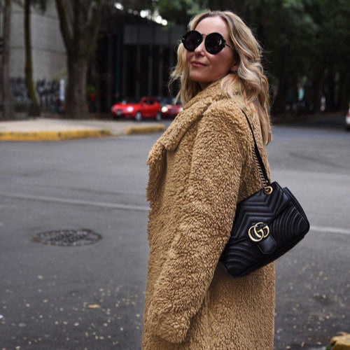 Women's Elegant Wool Coat Classic Tailored Design for Winter