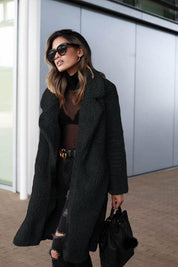 Women's Elegant Wool Coat Classic Tailored Design for Winter