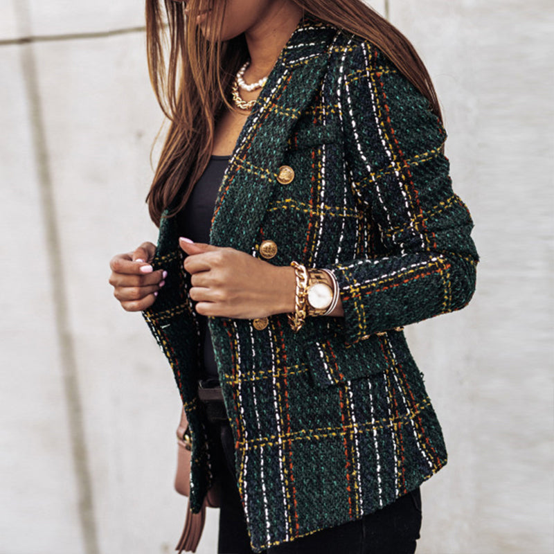 ABBEY | Stylish Checked Blazer 0