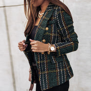 ABBEY | Stylish Checked Blazer 0