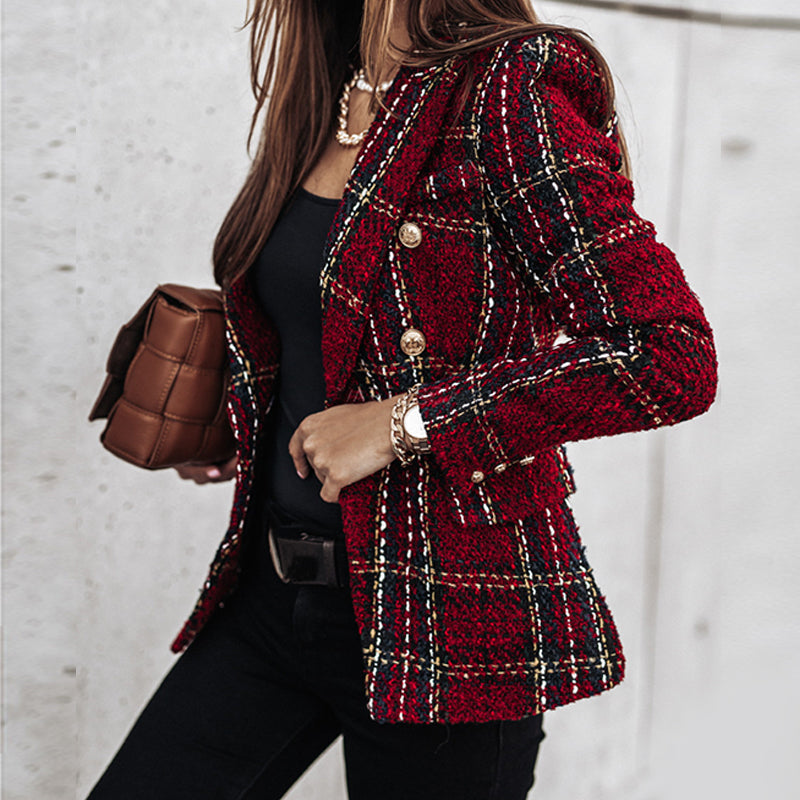 ABBEY | Stylish Checked Blazer 3