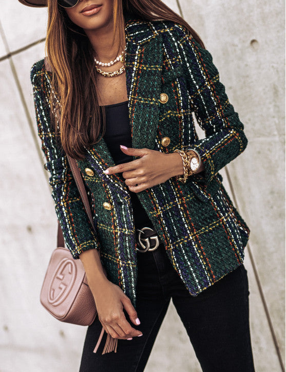 ABBEY | Stylish Checked Blazer 4