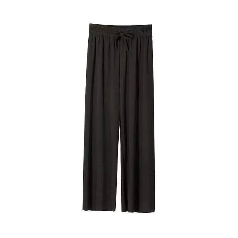 ALLIE | Vertical Stripe Drawstring Casual Trousers 1