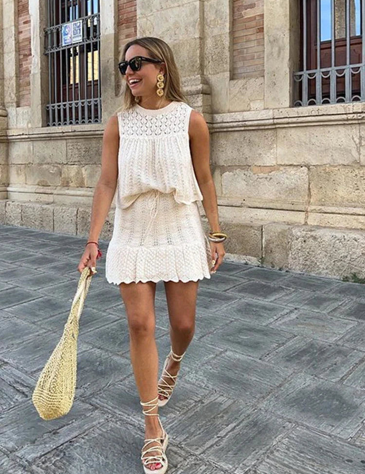 AMARI | Cotton Crochet Two-Piece Set 3