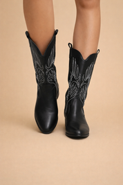 AMELIA | Stylish PU Leather Soft Lining Cowboy Boots 4