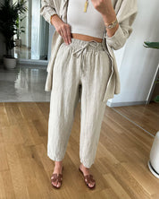AMY | Comfy Button-up Blouse and Pants Set 2