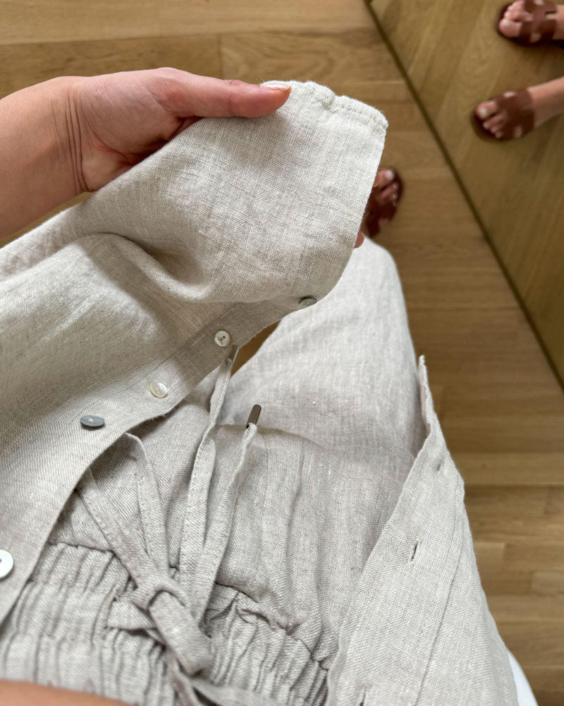 AMY | Comfy Button-up Blouse and Pants Set 4