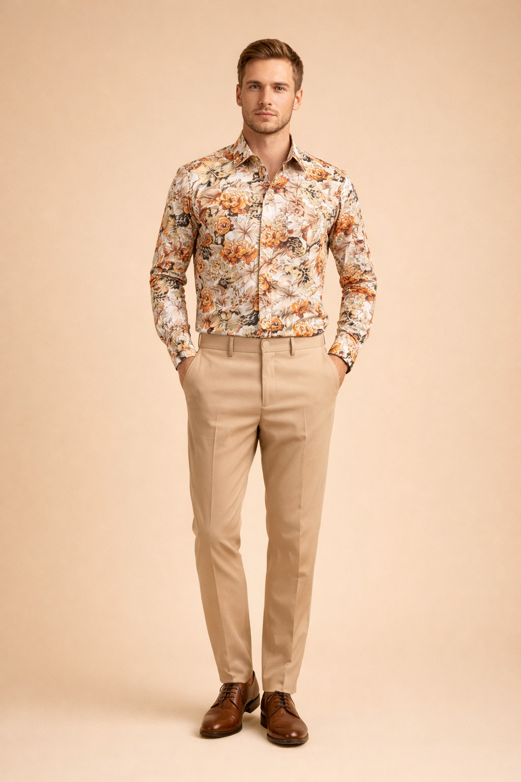 Adam | A stylish men's floral shirt for a modern, casual look 0