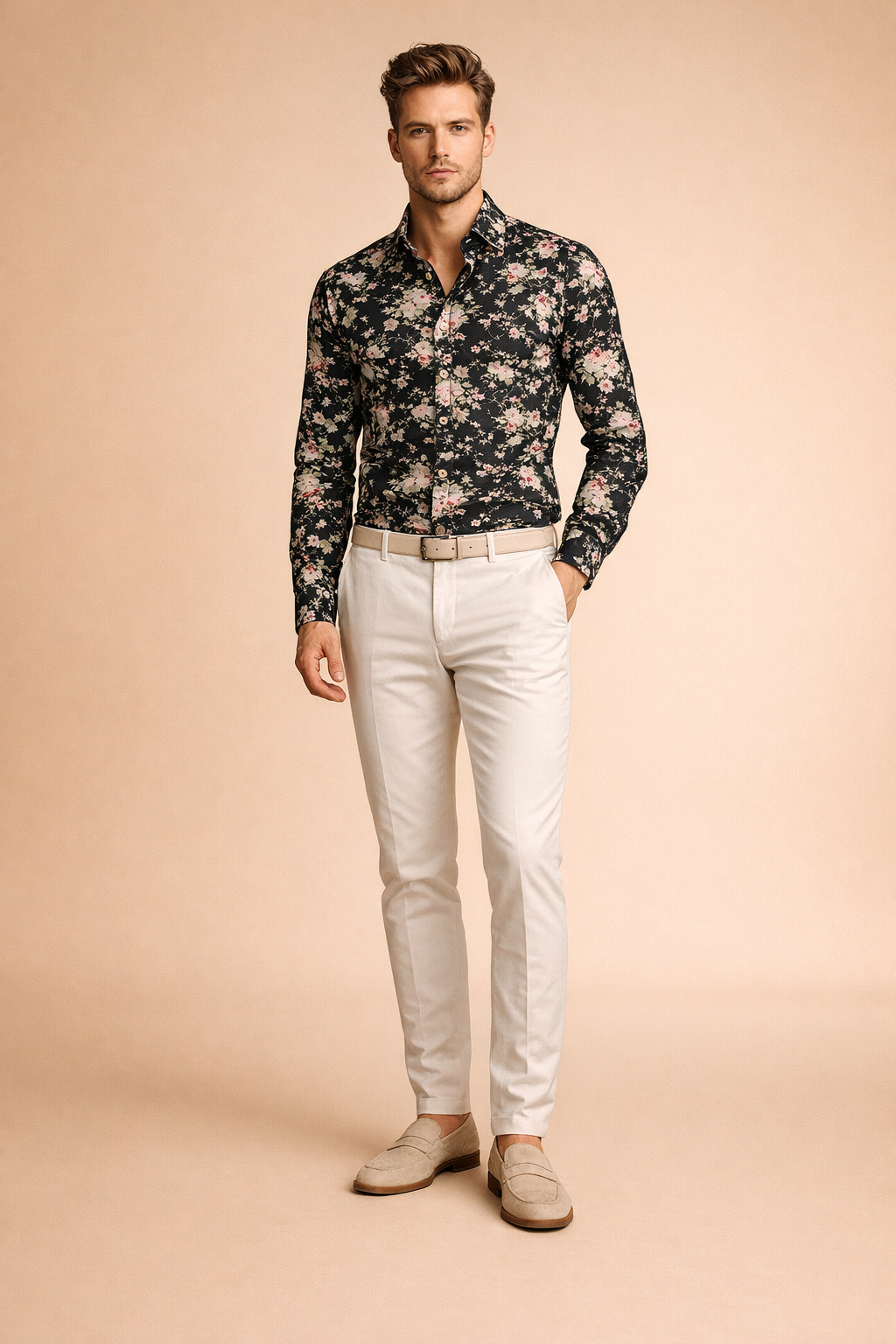 Adam | A stylish men's floral shirt for a modern, casual look 2