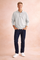 Adam | Men's loose-fitting long-sleeved polo shirt 1