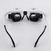 Adjustable LED magnifying glasses with 8x, 15x and 23x magnification for hobbies and precision work 2