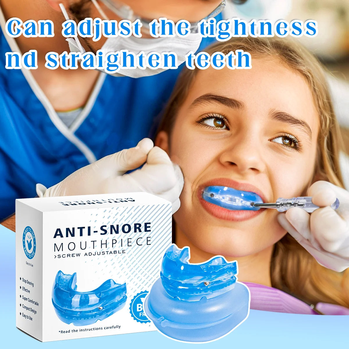 Adjustable anti-snoring mouthpiece 1