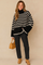 Adrianna | Striped turtleneck sweater 0