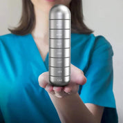 Aluminum 7-day portable pill organizer for travel, pill box/pill container 5