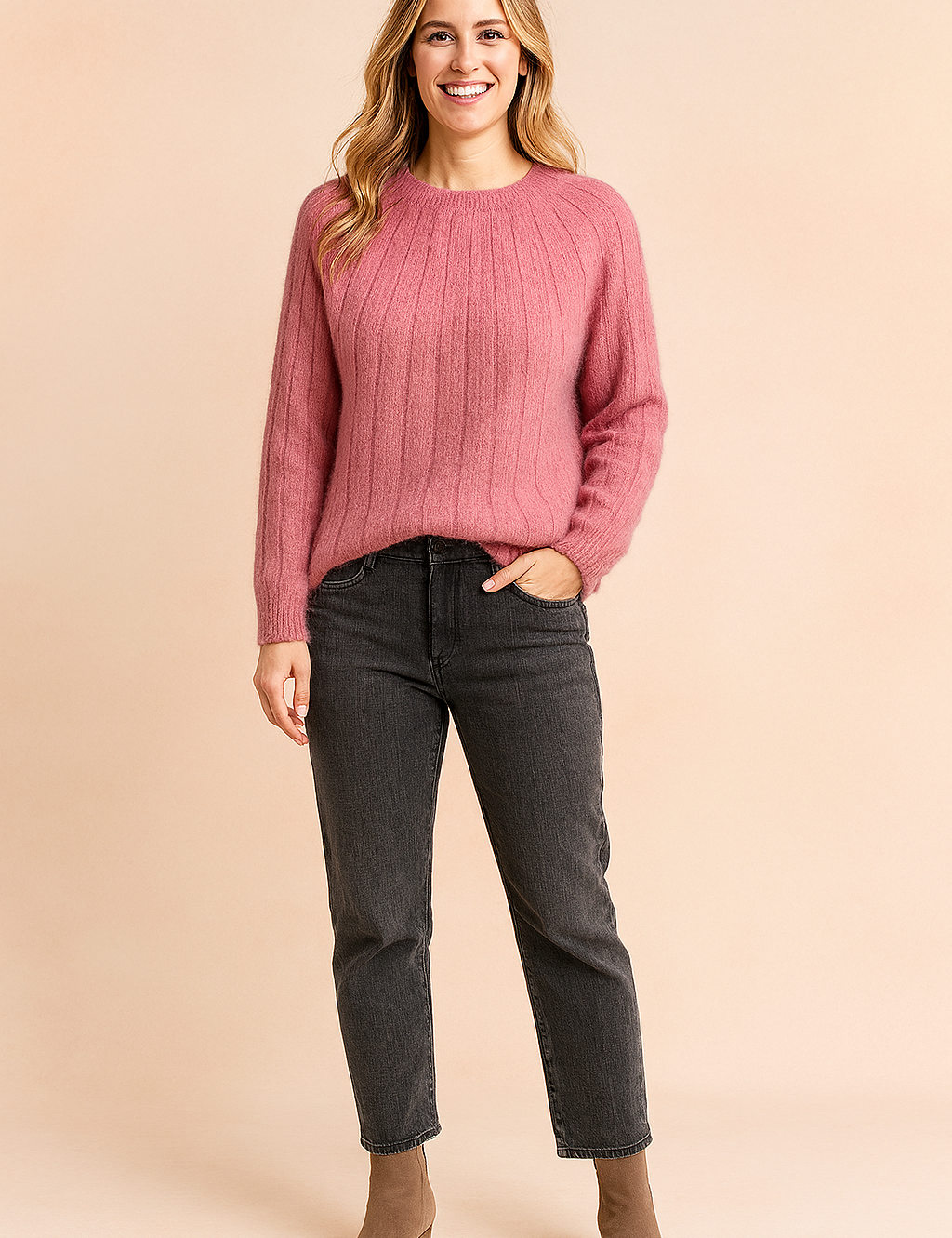 Aneta | Ribbed sweater 1