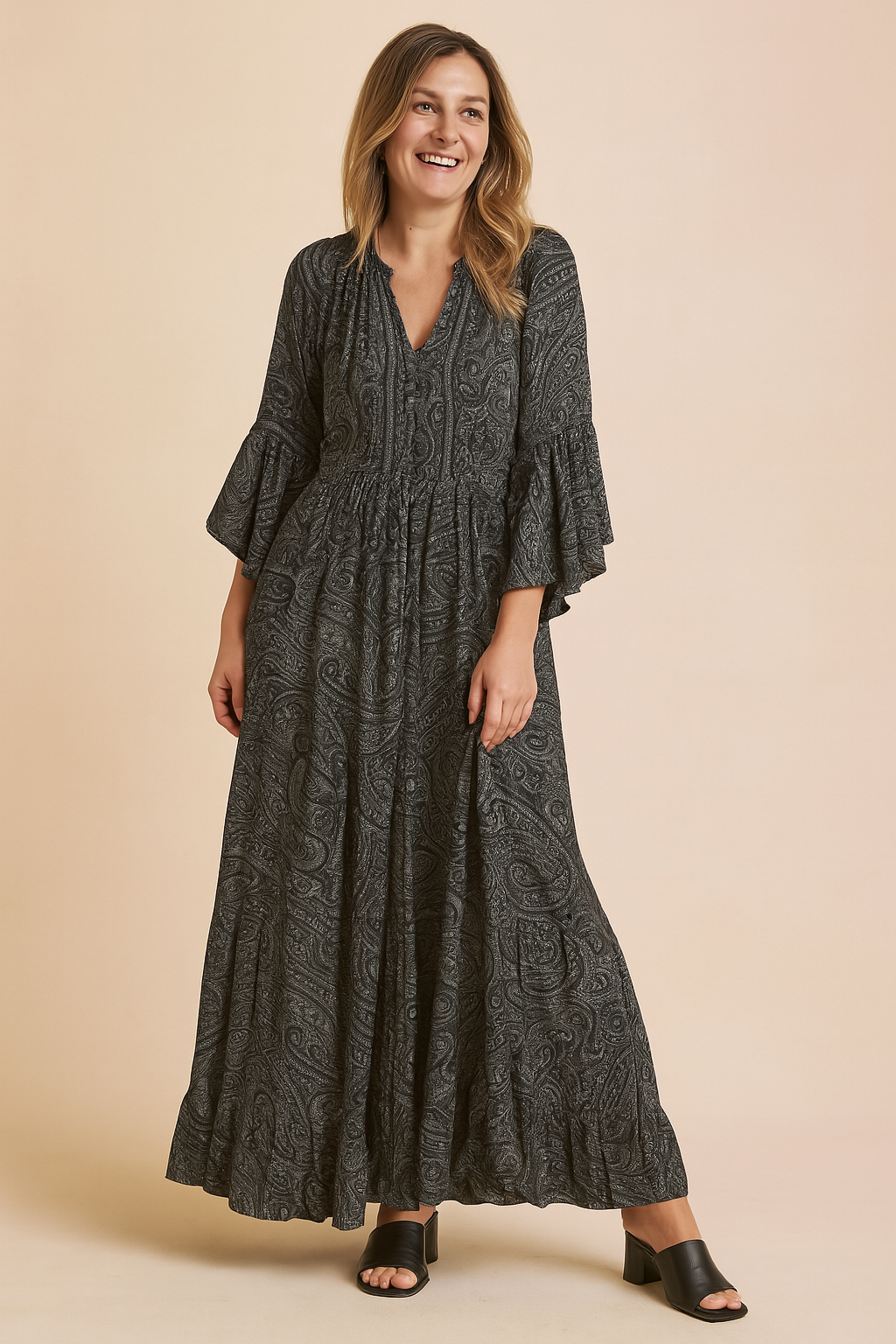 Anna | Flowy Boho Dress with Long Sleeves 3