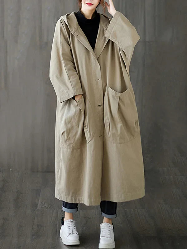 Anselmia | Women's Hooded Trench Coat 11
