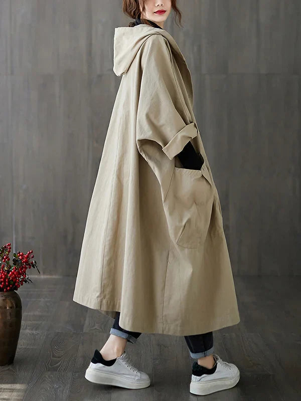 Anselmia | Women's Hooded Trench Coat 2