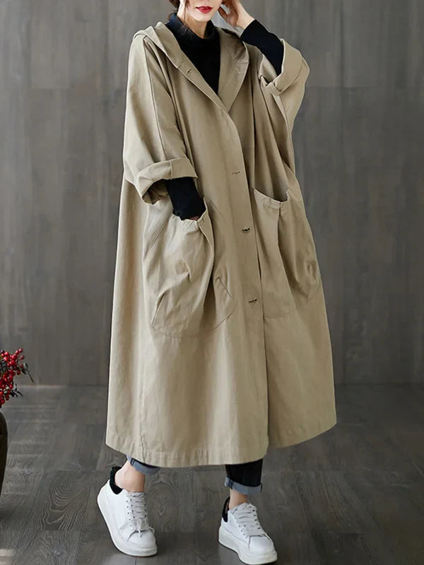 Anselmia | Women's Hooded Trench Coat 4