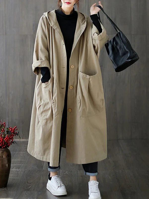 Anselmia | Women's Hooded Trench Coat 5