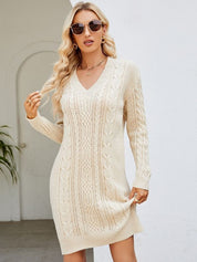 Arjane | Women's Lace Back Sweater Dress 0