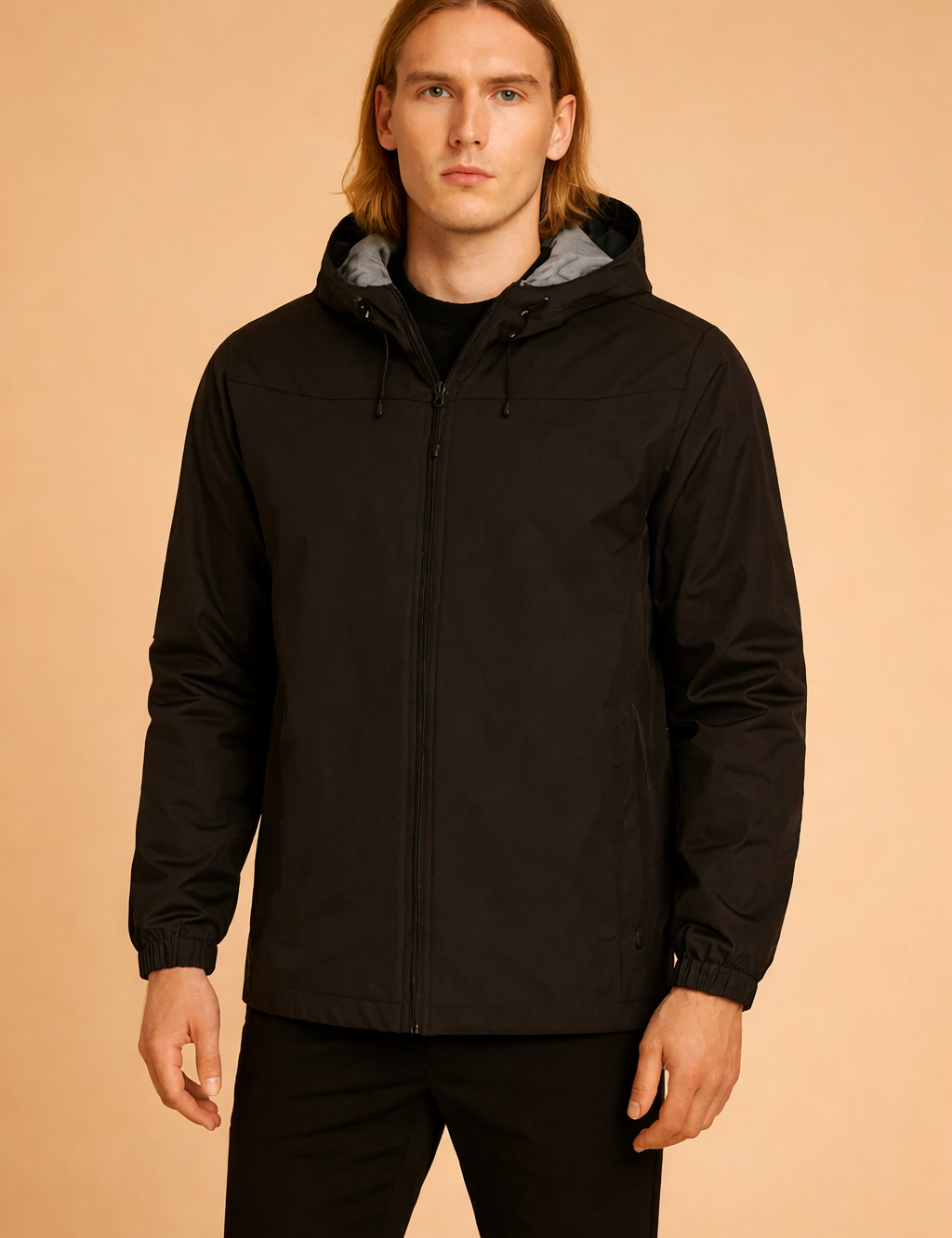 Artur | Men's modern polo shirt with a zipper and hood 0