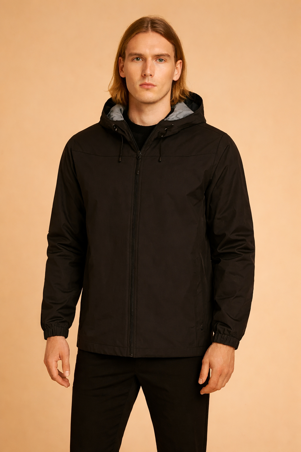 Artur | Men's modern polo shirt with a zipper and hood 0