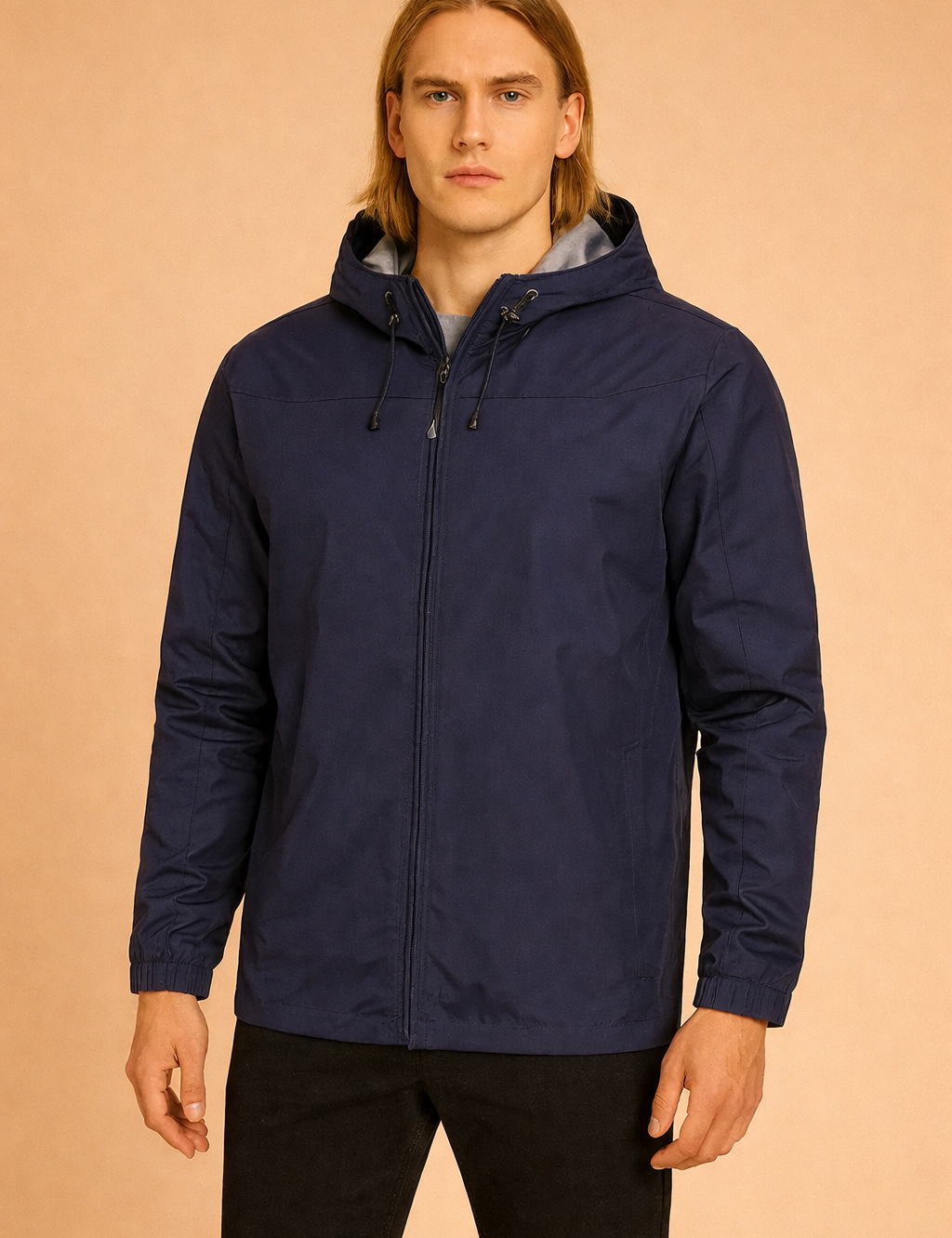 Artur | Men's modern polo shirt with a zipper and hood 1