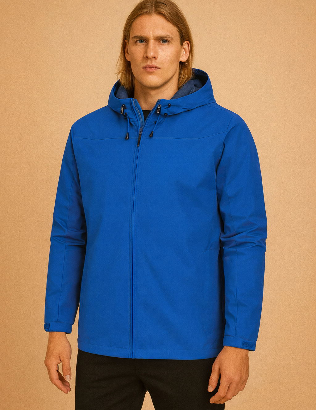 Artur | Men's modern polo shirt with a zipper and hood 3