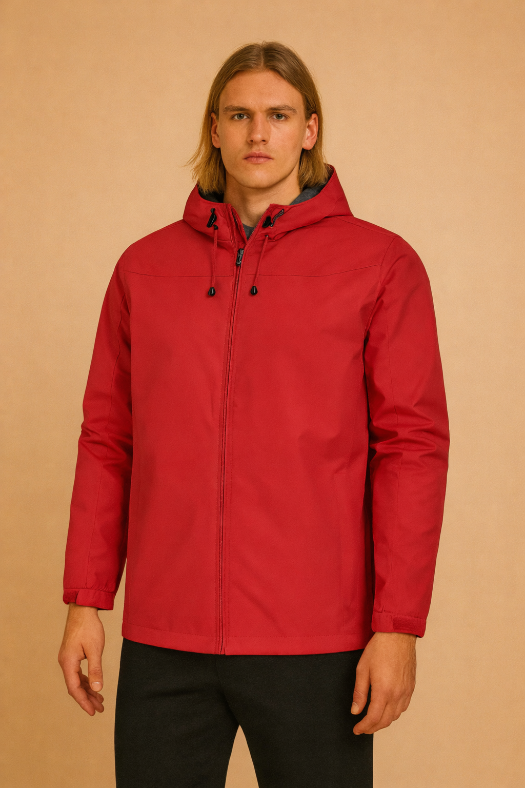 Artur | Men's modern polo shirt with a zipper and hood 4