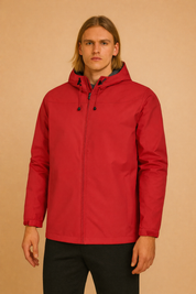 Artur | Men's modern polo shirt with a zipper and hood 4