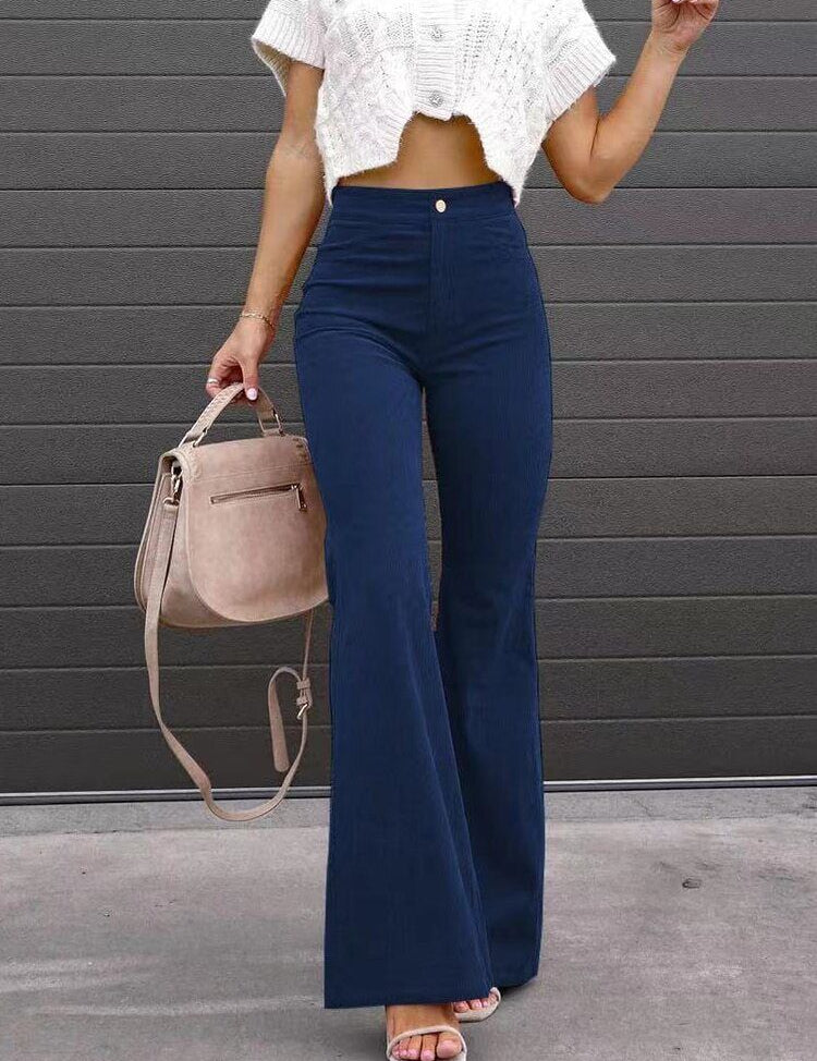 BRIANA | Trendy Flared Corduroy Pants 11