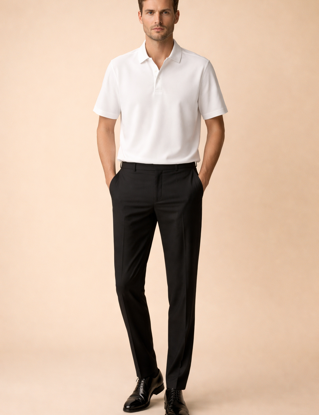 Bartosz | Men's two-piece polo and trousers set in a modern casual style 2