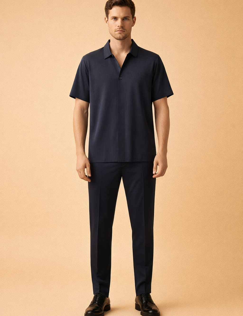Bartosz | Men's two-piece polo and trousers set in a modern casual style 3