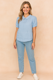 Bella | Cropped top with collar 5