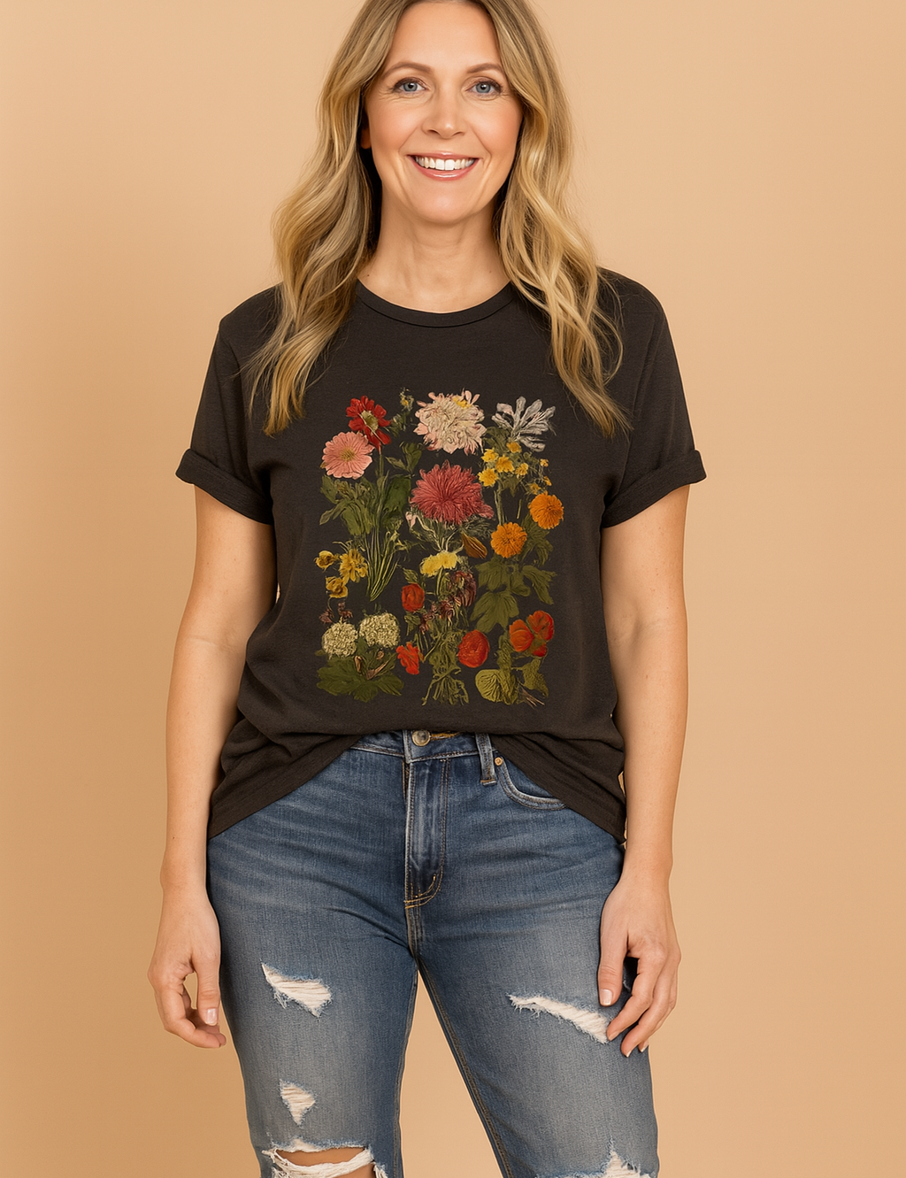 Berry | T-shirt with a Plant Motif 3