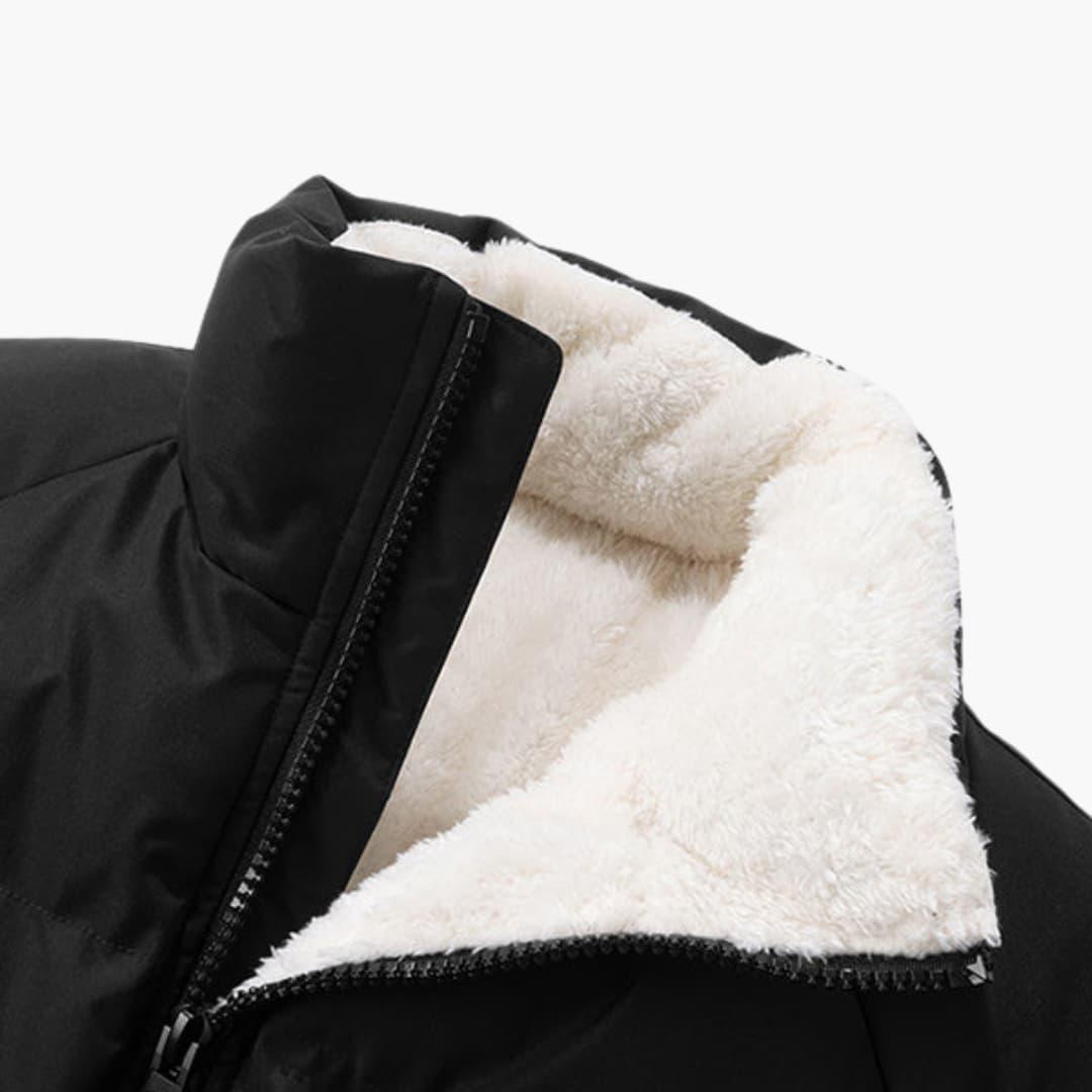 Black Puffer Jacket Women - Warm Winter Coats for Women with Fleece Lining and Hood 5