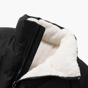 Black Puffer Jacket Women - Warm Winter Coats for Women with Fleece Lining and Hood 5