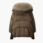 Black Puffer Jacket Women with Faux Fur Collar - Stylish Women's Winter Coats for Cold Weather 5