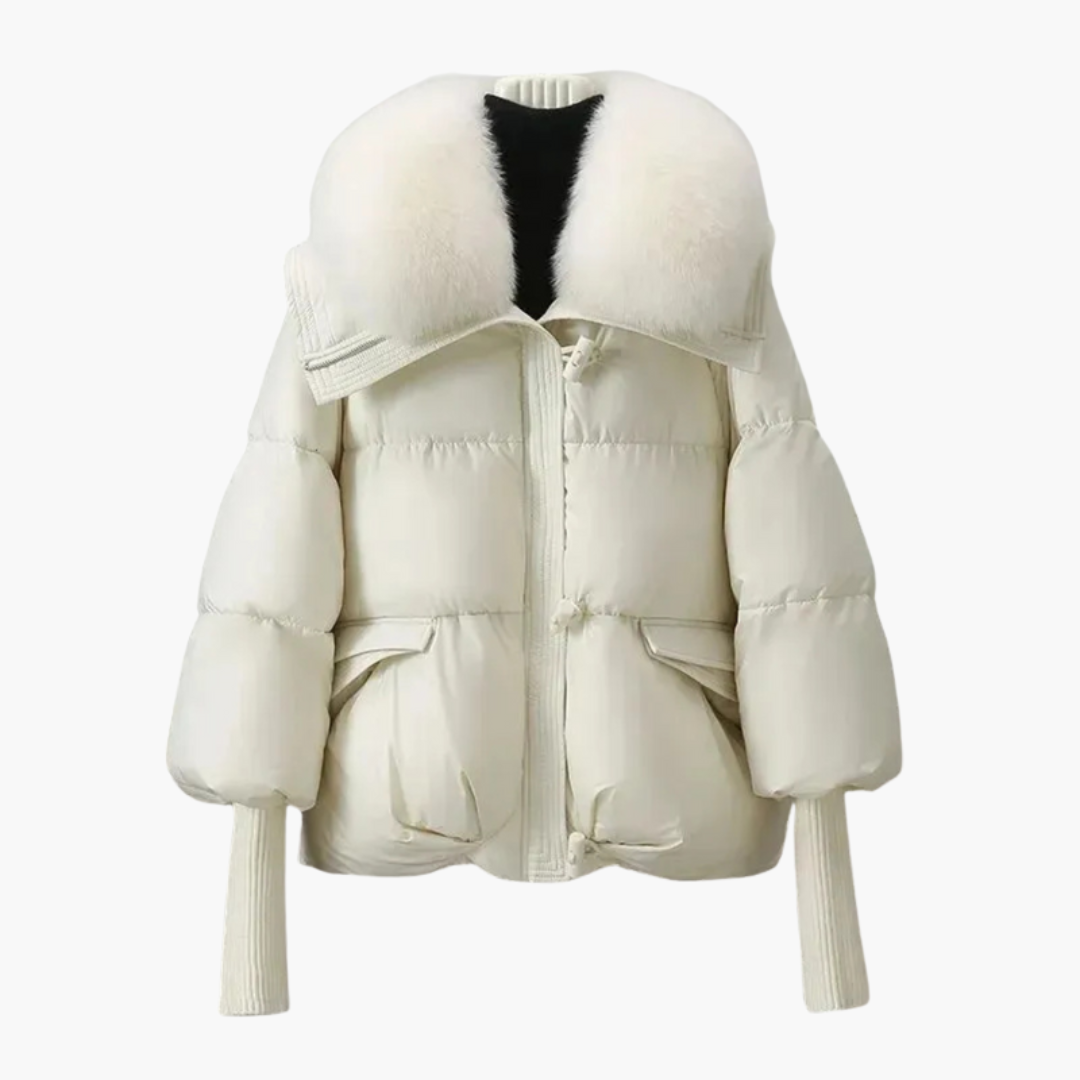 Black Puffer Jacket Women with Faux Fur Collar - Stylish Women's Winter Coats for Cold Weather 6