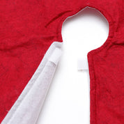 Black and red checkered Christmas tree skirt with border 2