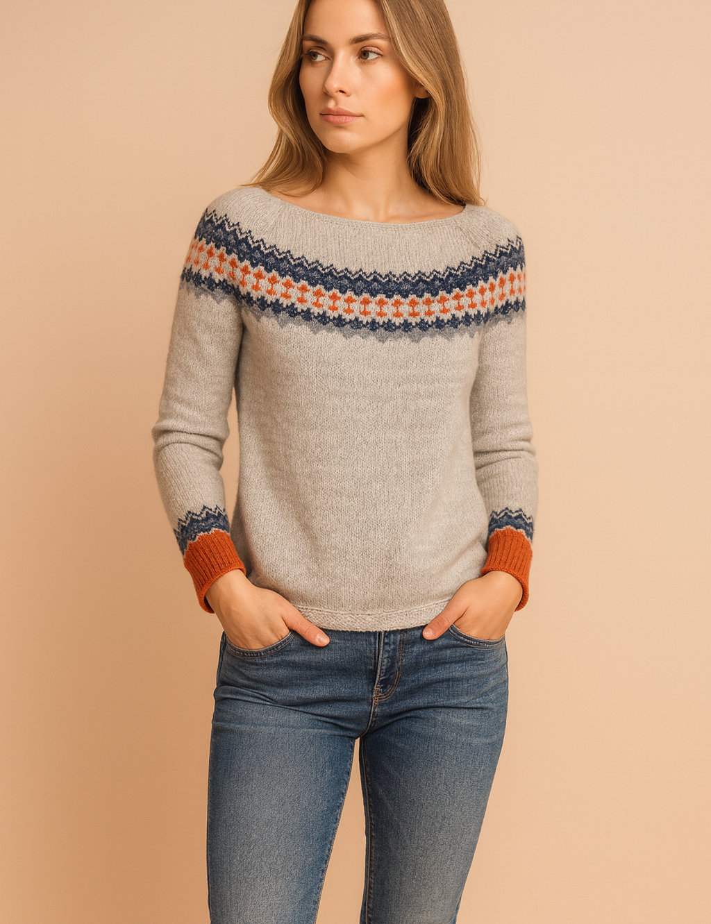 Boho Pattern Pullover | Geometric Pattern Sweater 0