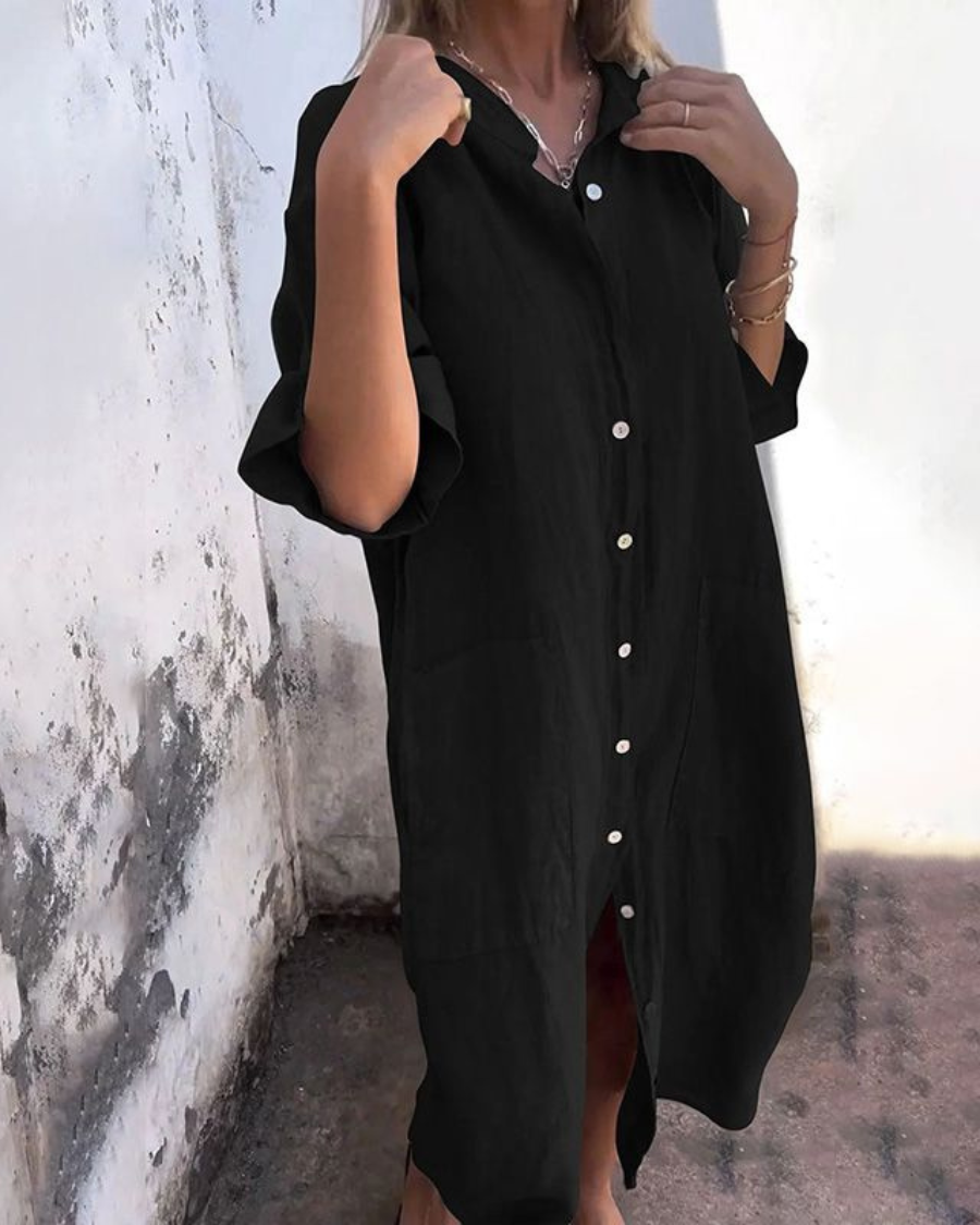 Boho Shirt Dress for Women - Effortless Summer Style 1
