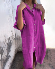 Boho Shirt Dress for Women - Effortless Summer Style 4