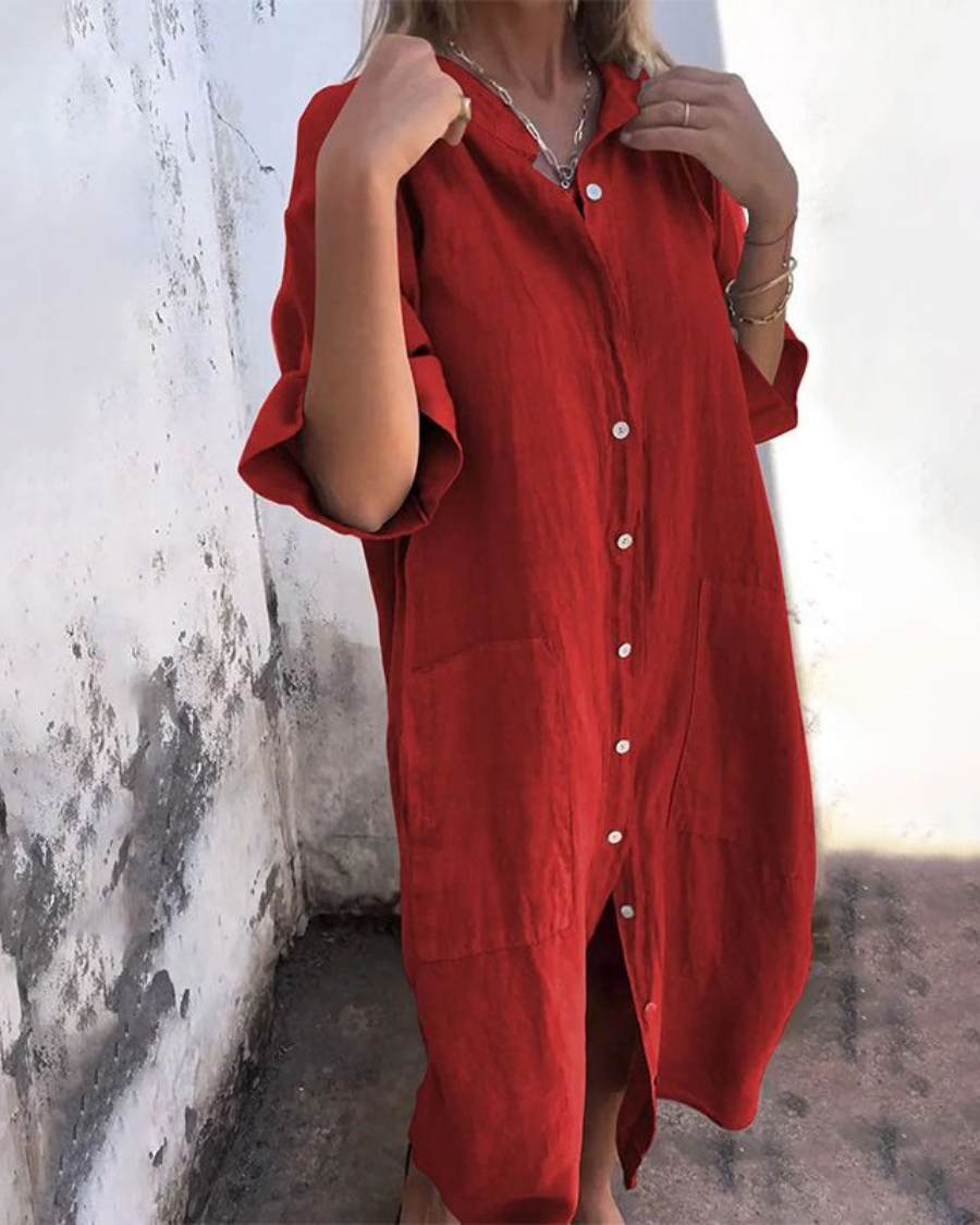 Boho Shirt Dress for Women - Effortless Summer Style 5