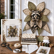 Bow Sewing Kit Türkranz-Nähset | Herbstmotiv | Komplett & Für Anfänger Geeignet | FoxStitch 9