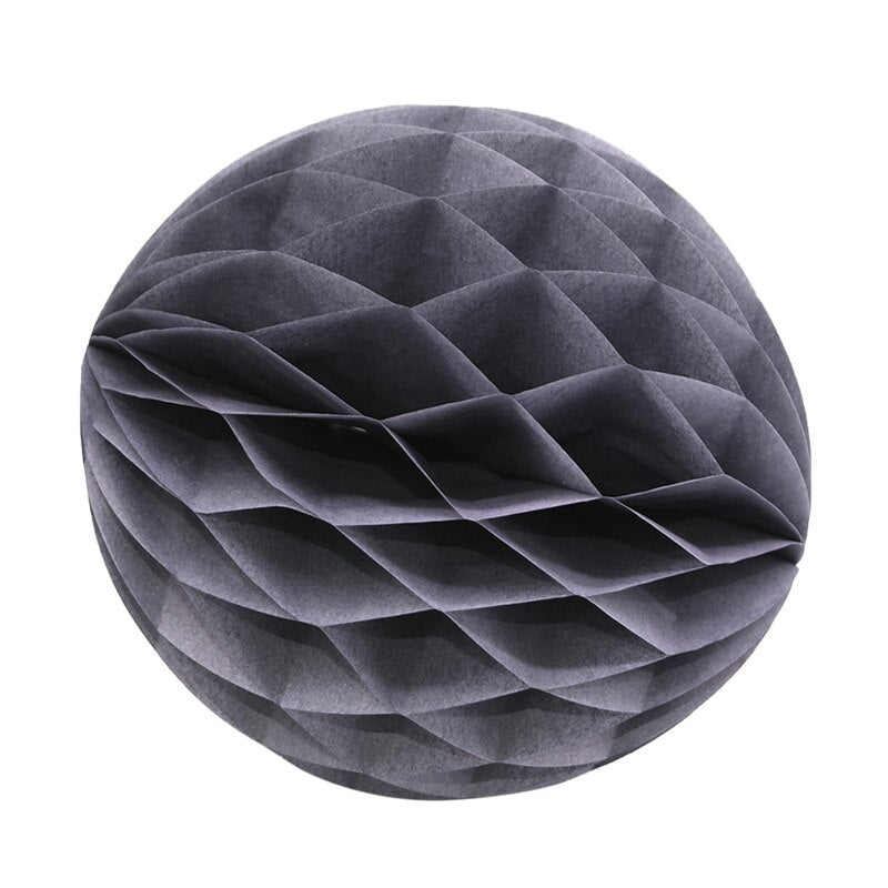 Brightly colored decorative paper balls in various sizes 11