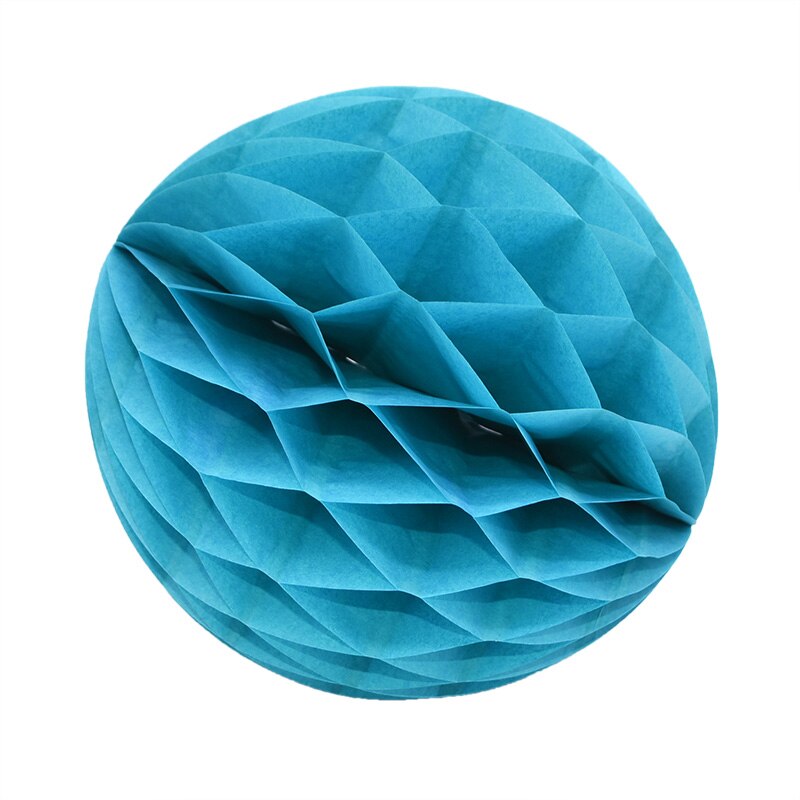 Brightly colored decorative paper balls in various sizes 12