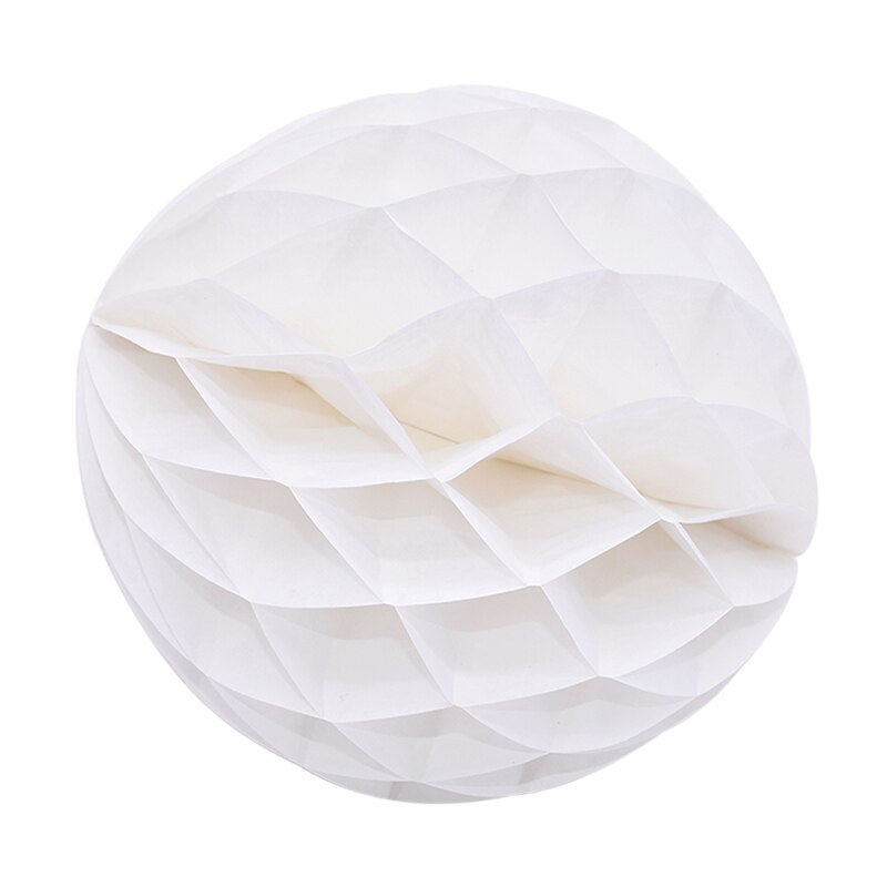 Brightly colored decorative paper balls in various sizes 13