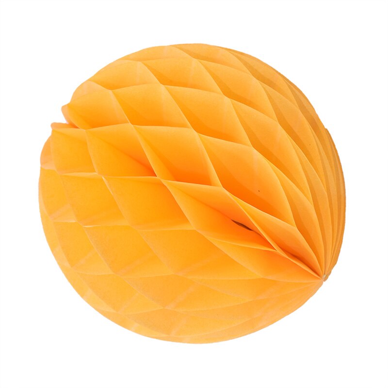 Brightly colored decorative paper balls in various sizes 16